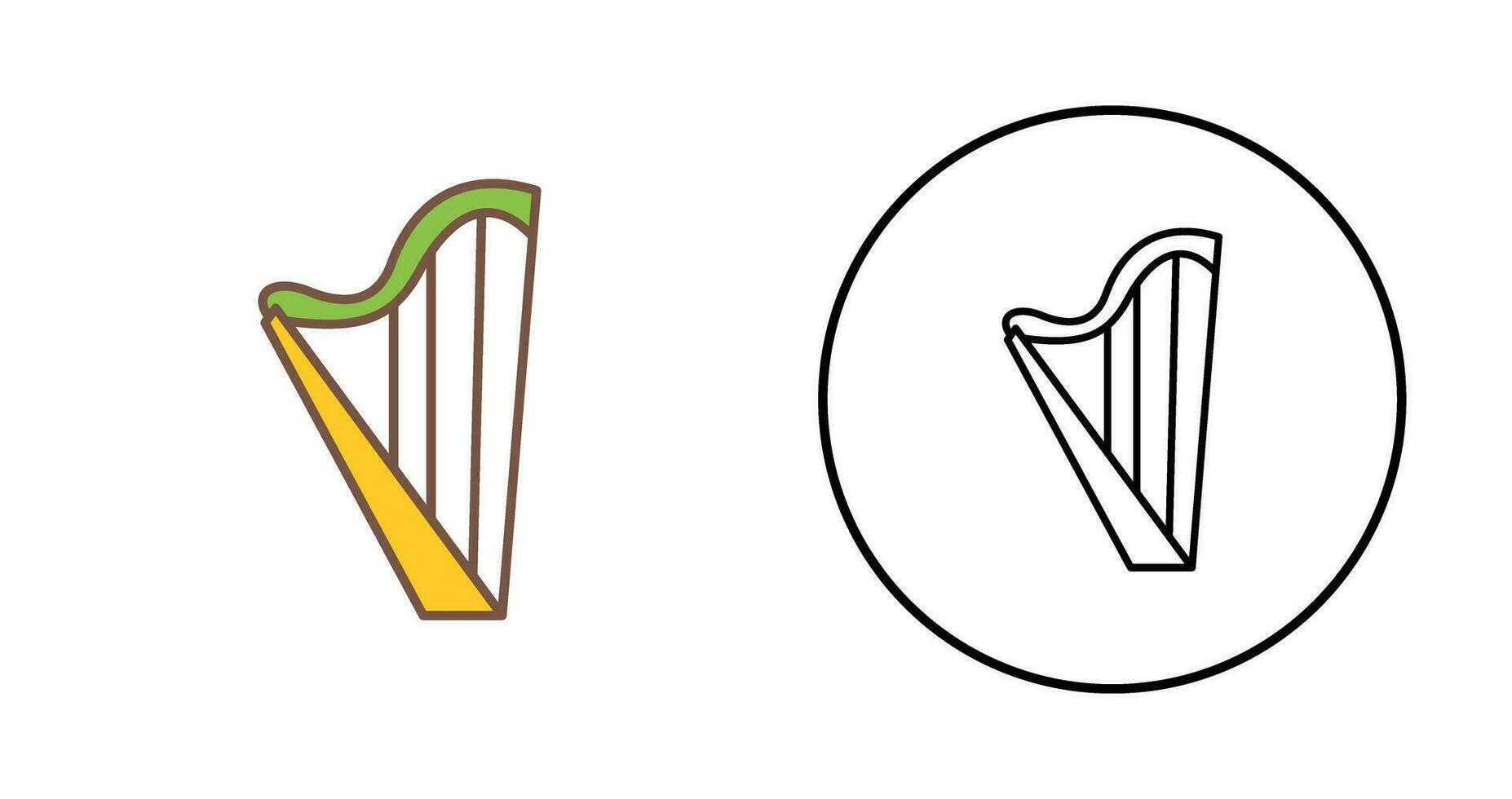 Harp Vector Icon