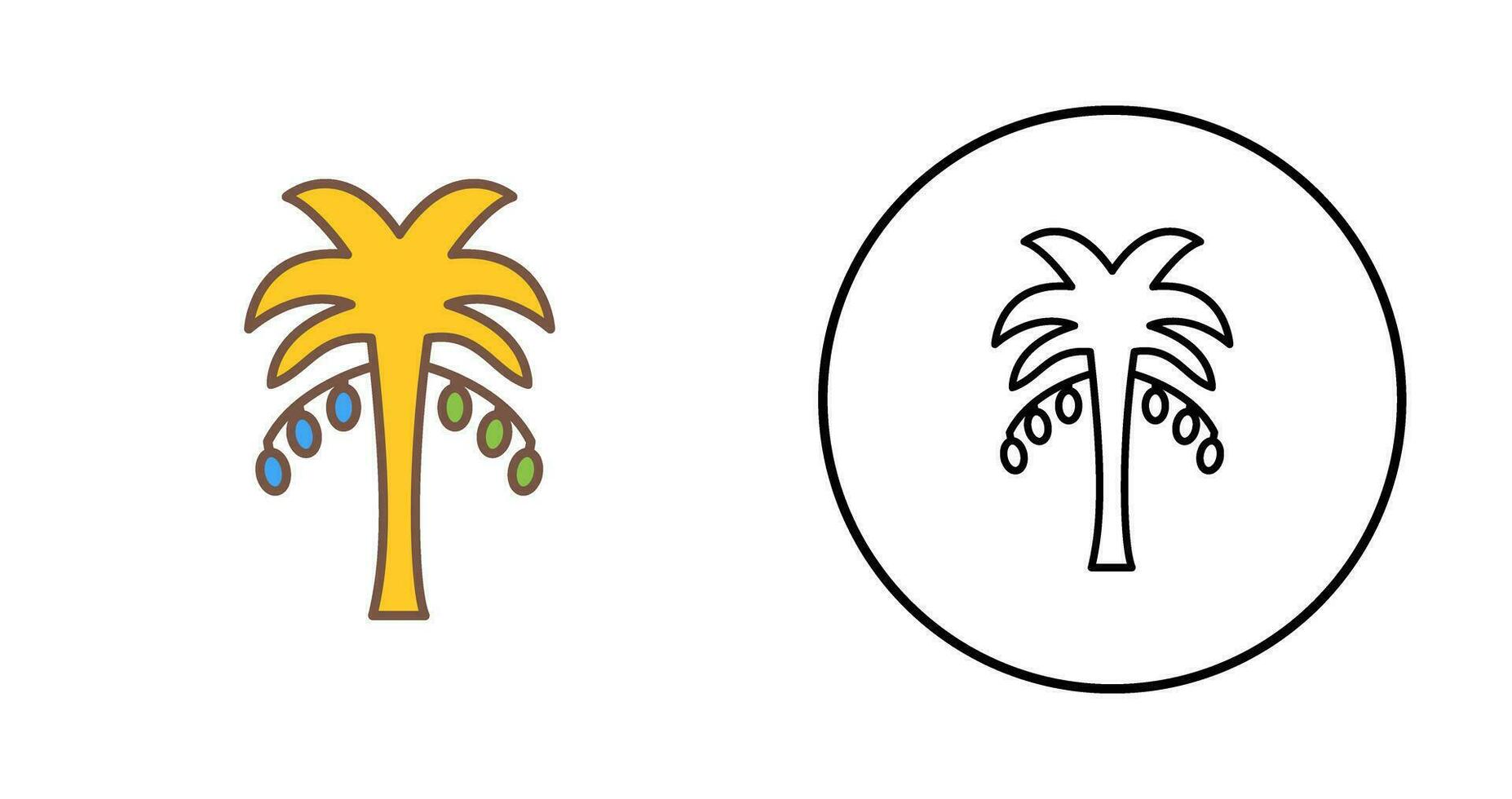 Coconut trees Vector Icon
