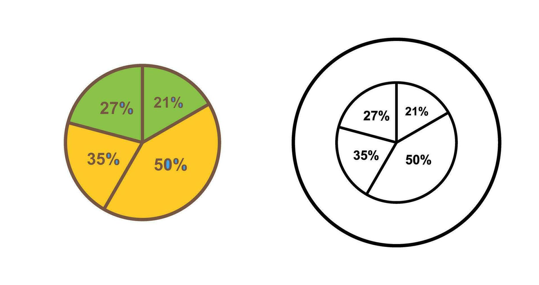 Pie Chart Vector Icon