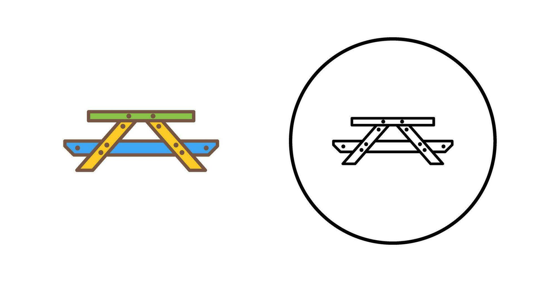 Picnic of Table Vector Icon