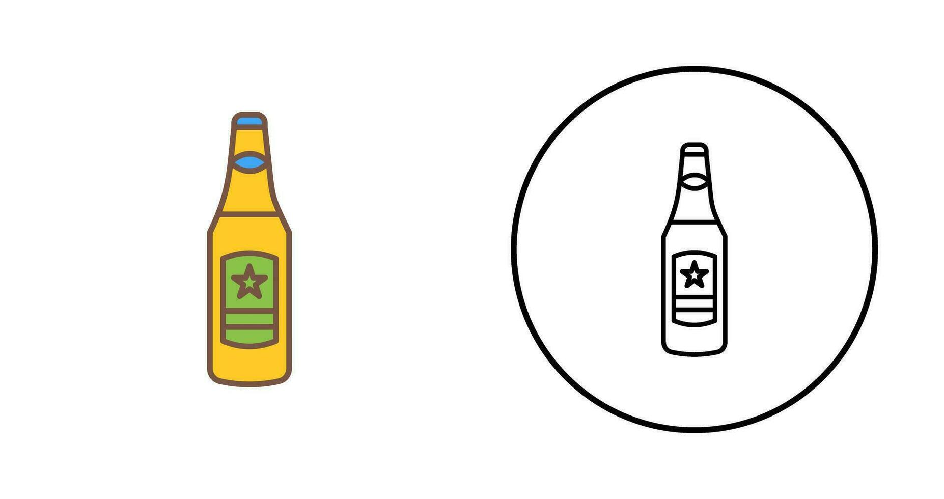 Beer Bottle Vector Icon