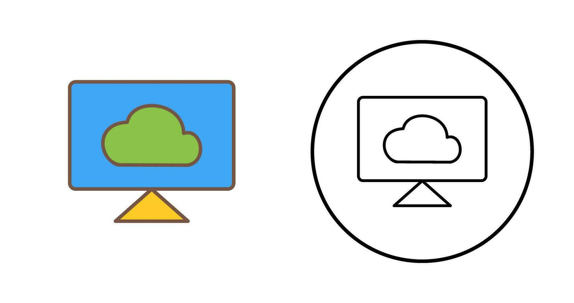 Cloud System Vector Icon