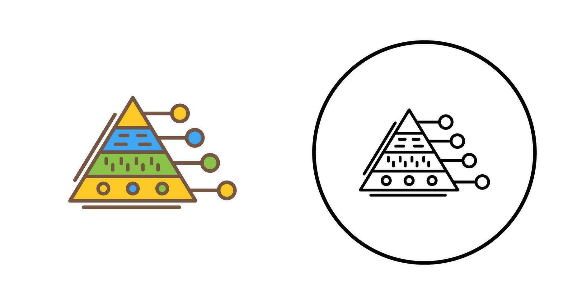 Pyramid Graph Vector Icon