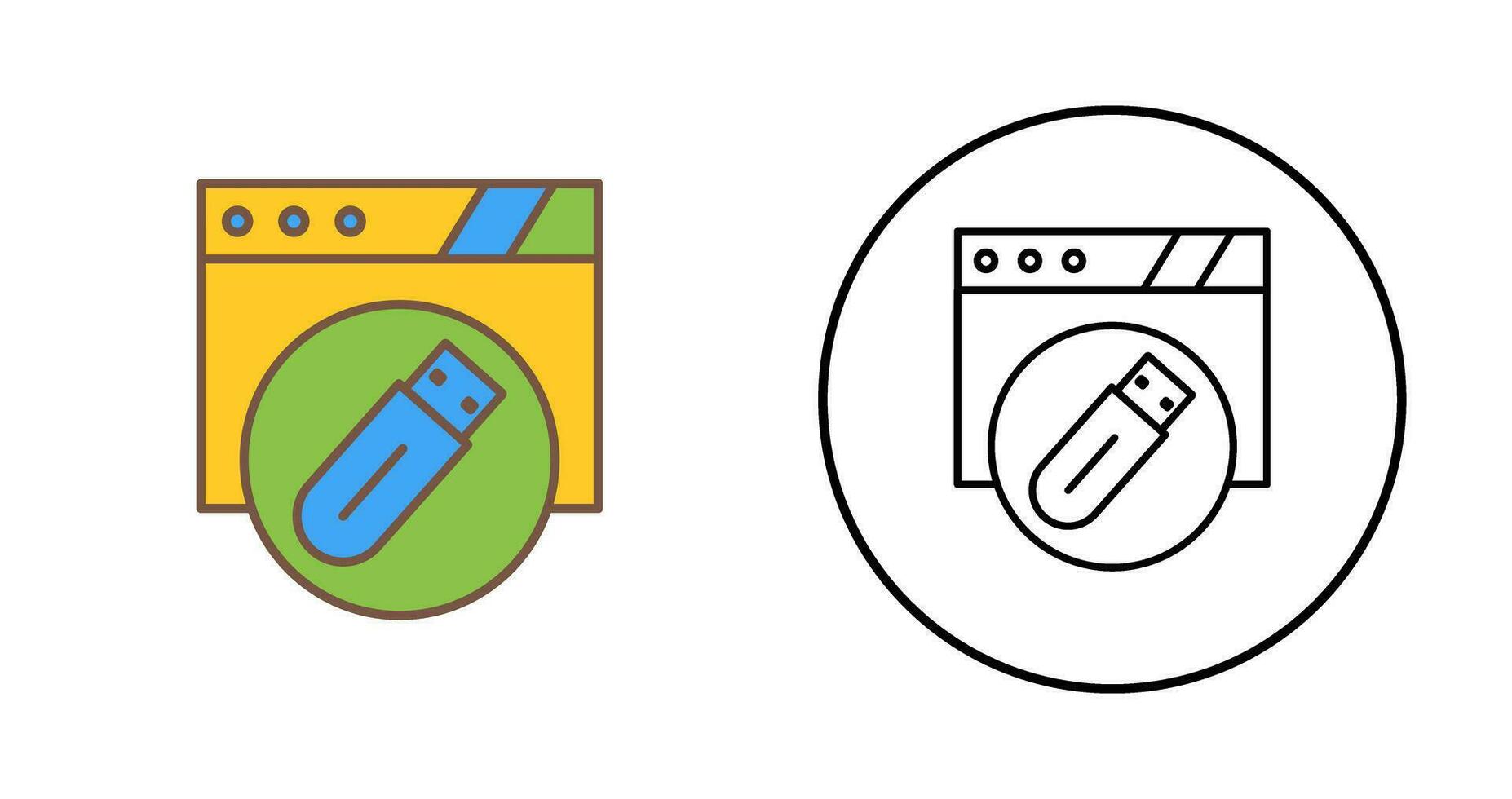 Usb Flash Drive Vector Icon