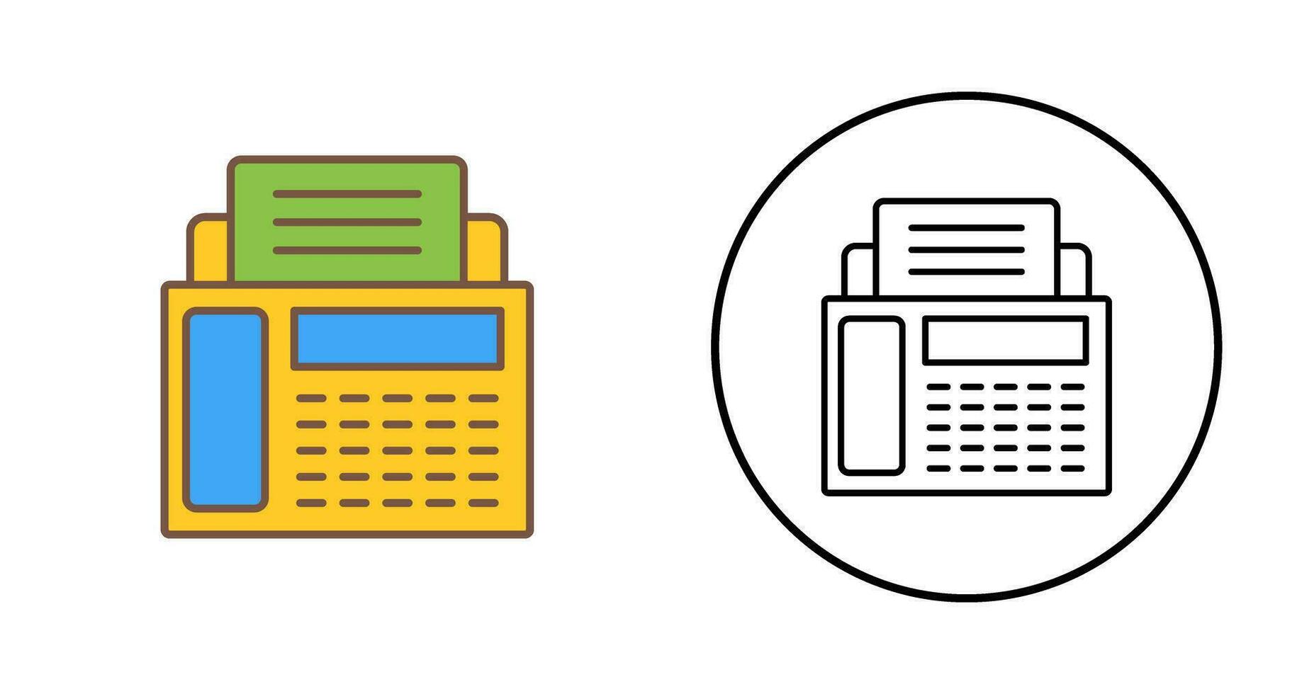 Fax Machine Vector Icon