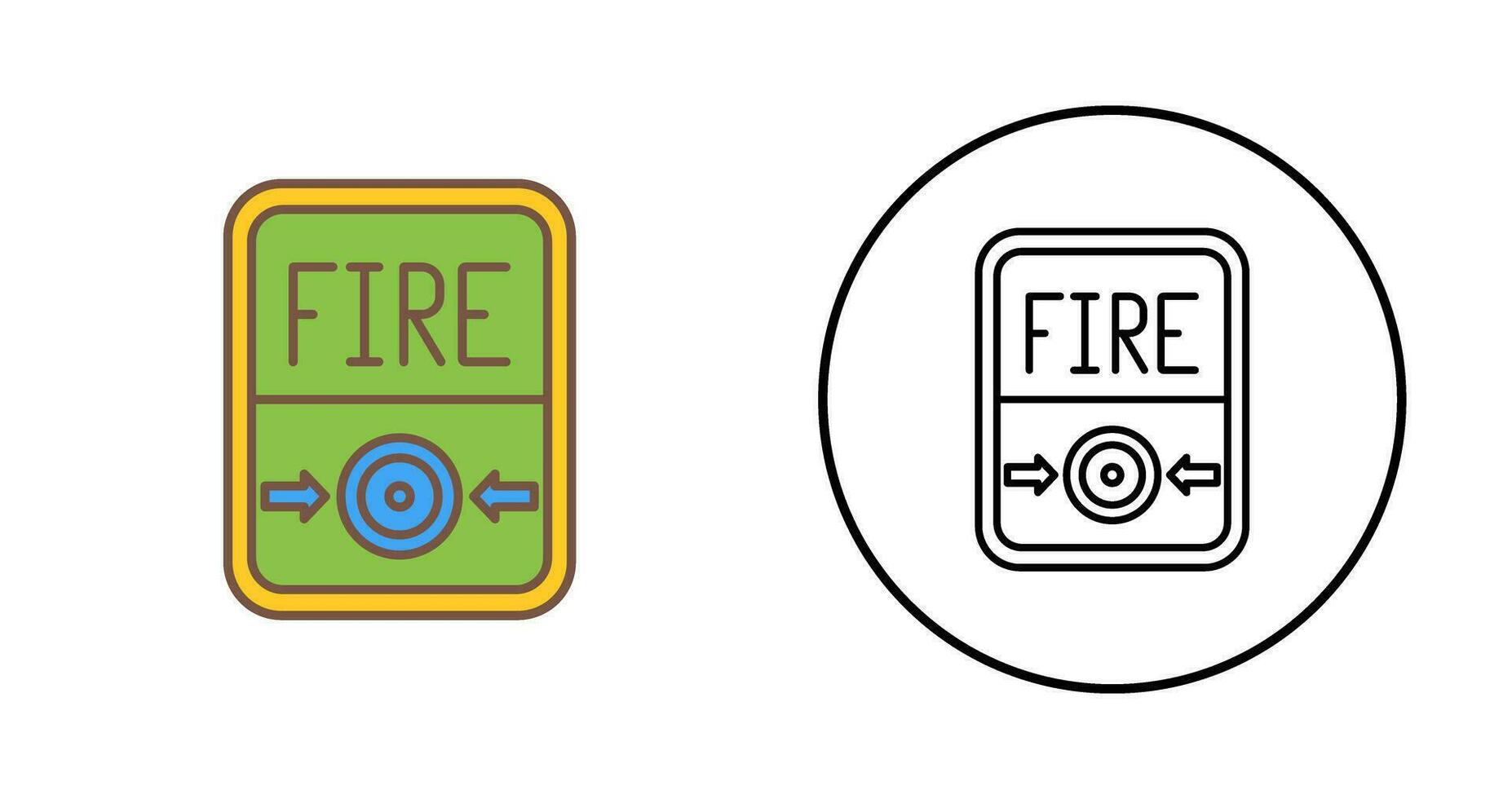 Fire Button Vector Icon