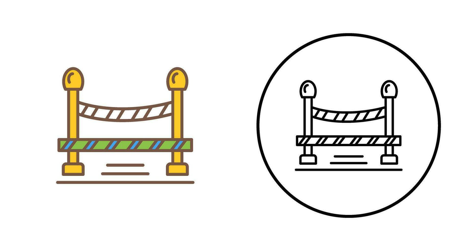 Do Not Cross Line Vector Icon