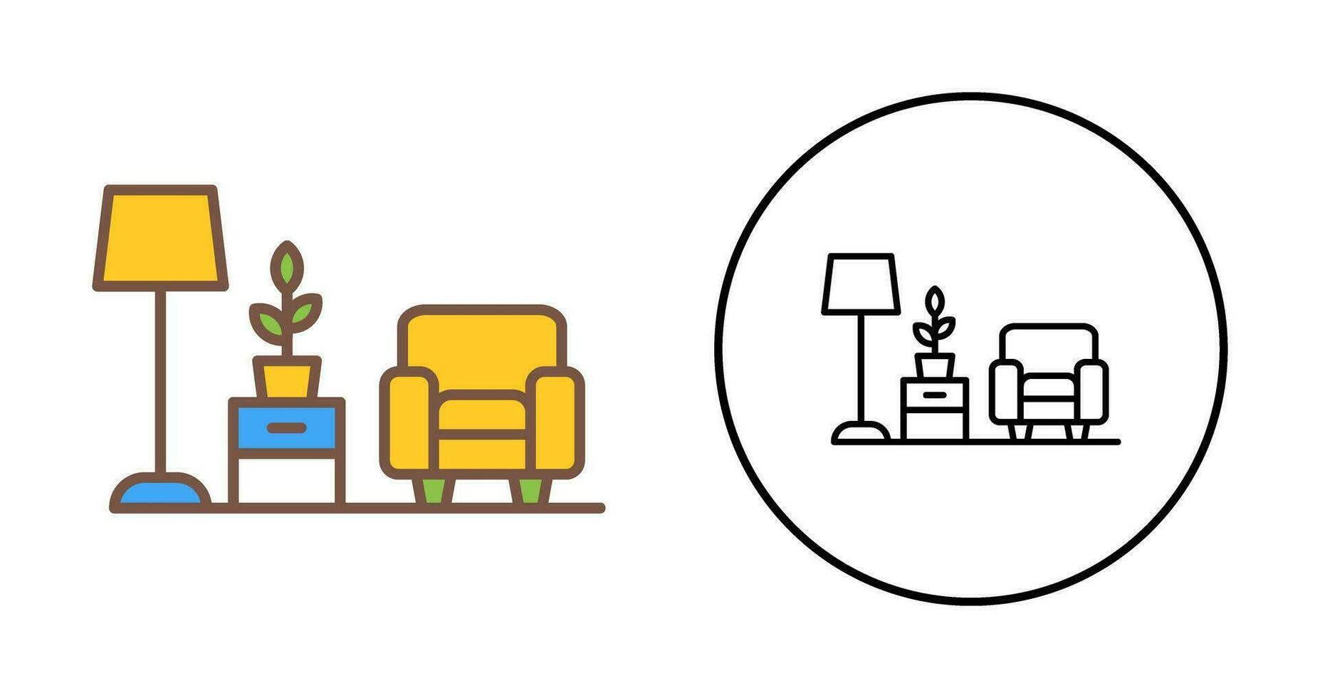 Living Room Vector Icon
