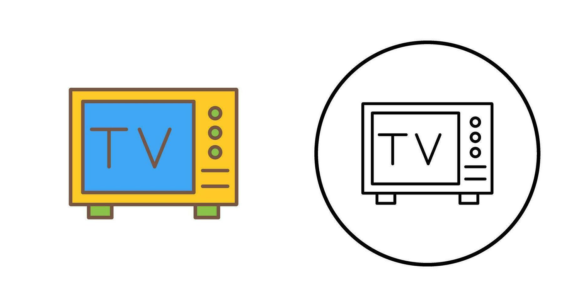 icono de vector de tv