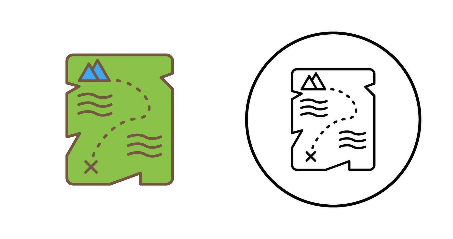 Treasure Map Vector Icon