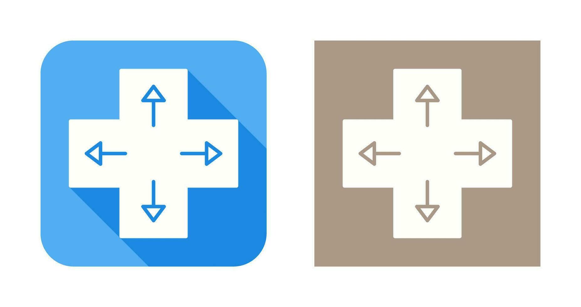 icono de vector de teclas de dirección únicas