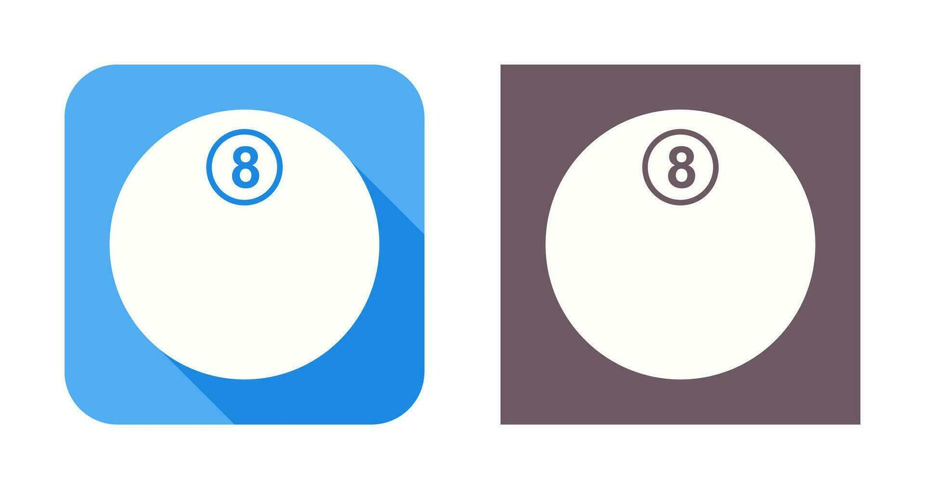 Unique Eight Ball Vector Icon