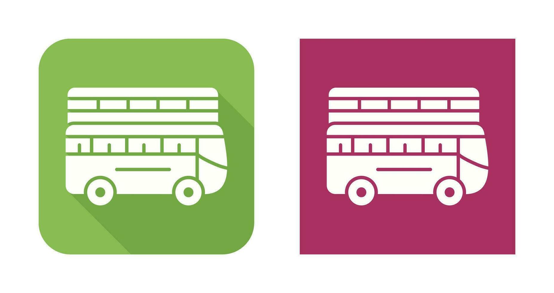 Double Bus Vector Icon