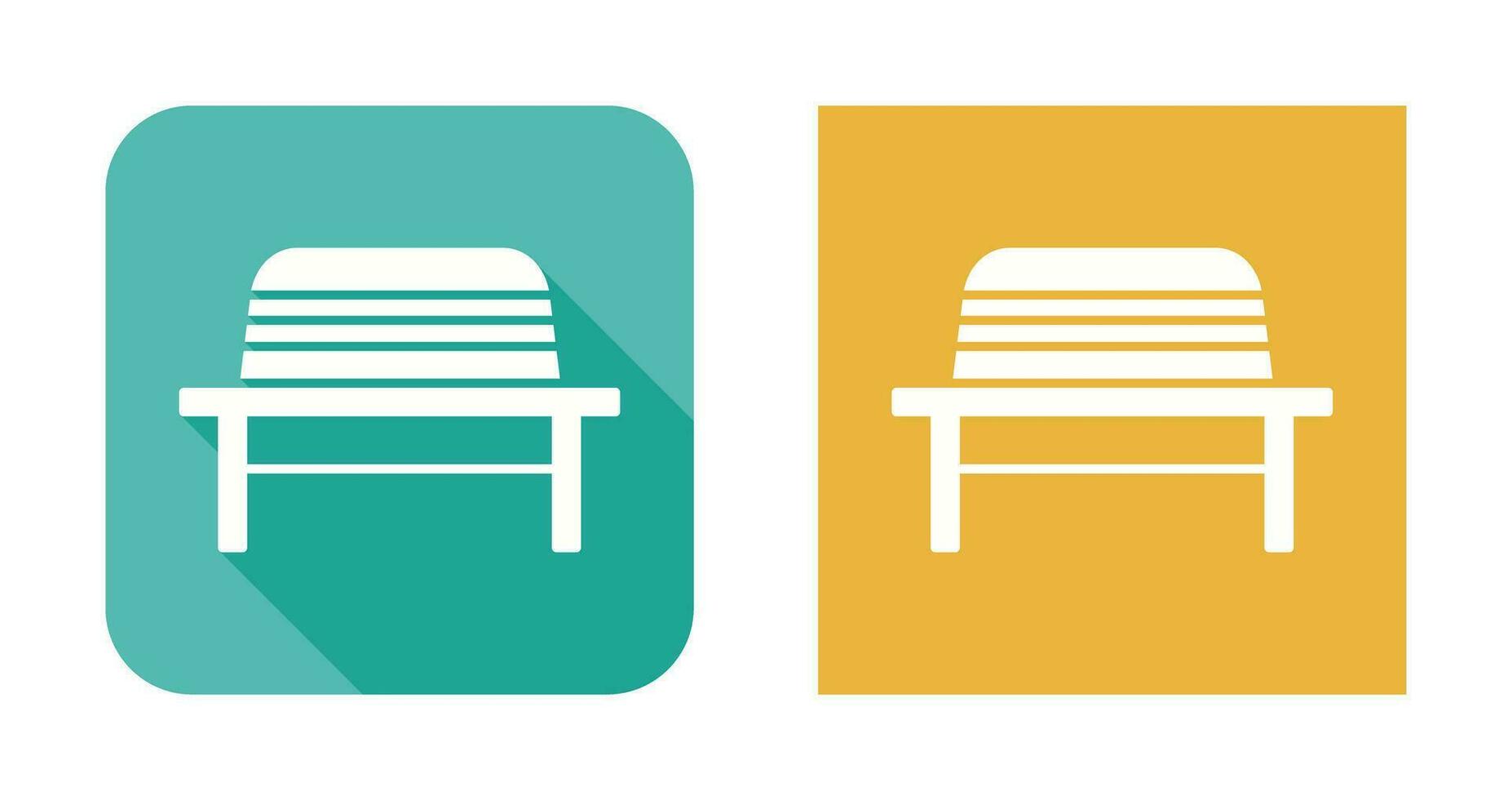 Garden Bench Vector Icon