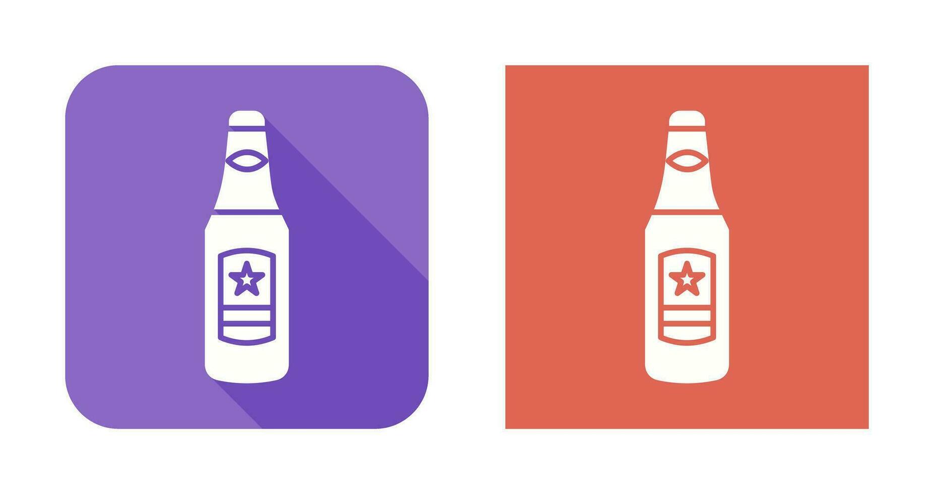 icono de vector de botella de cerveza