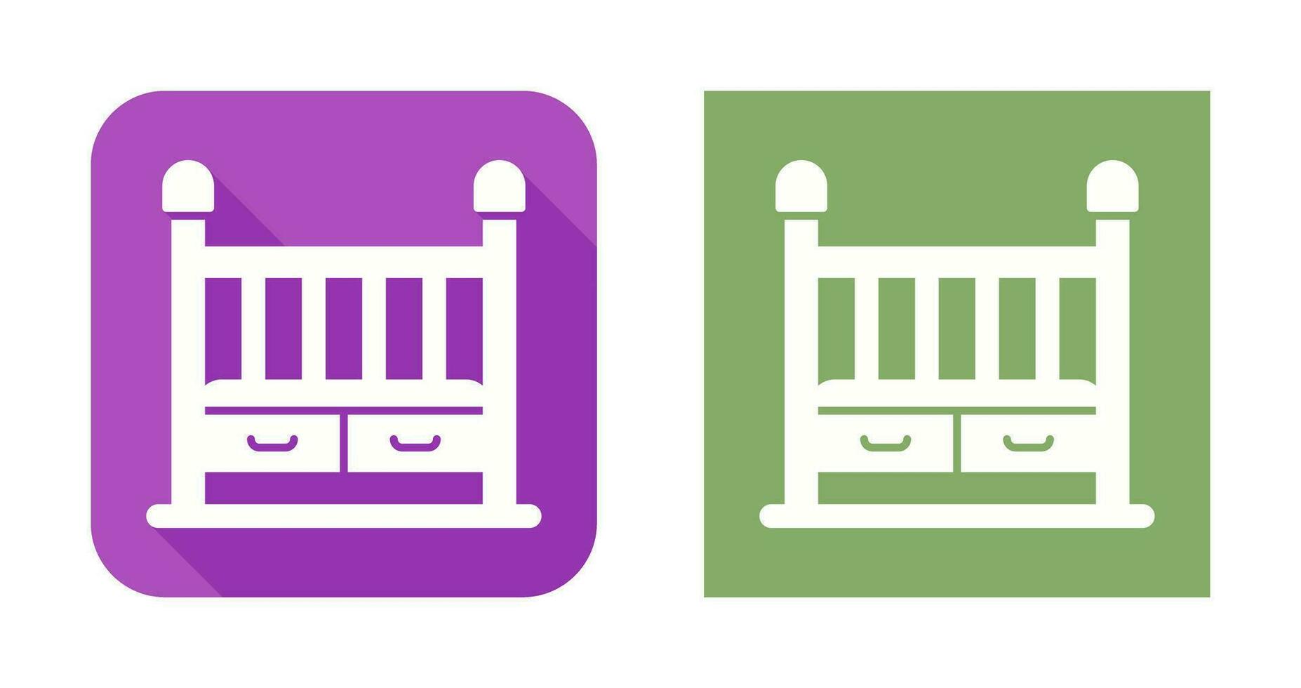 Baby Crib Vector Icon