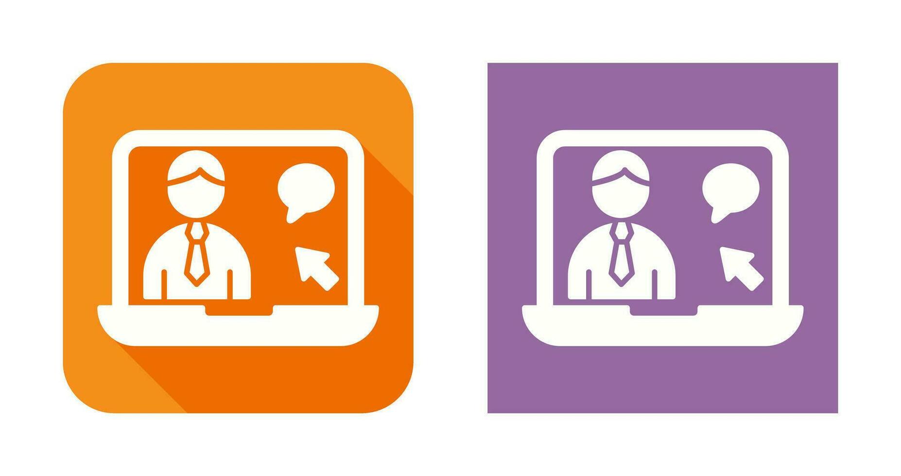 Online Interview Vector Icon