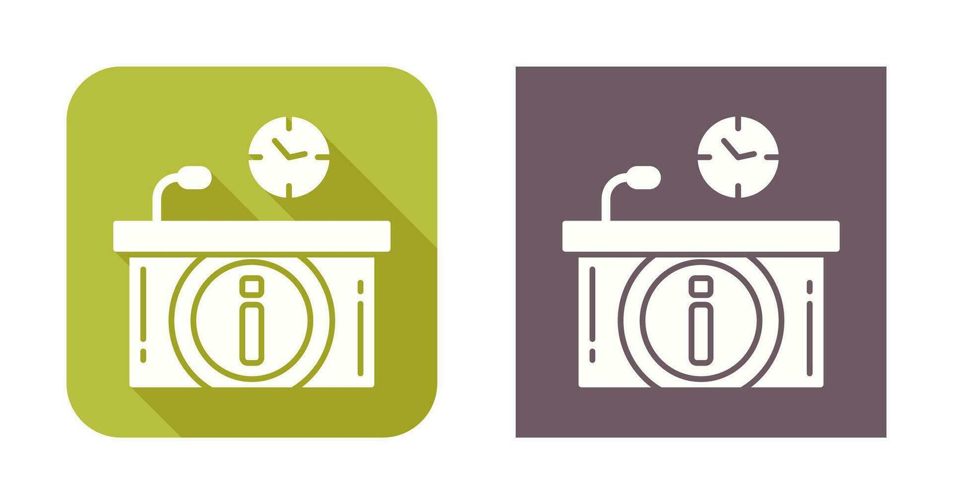 Information Desk Vector Icon