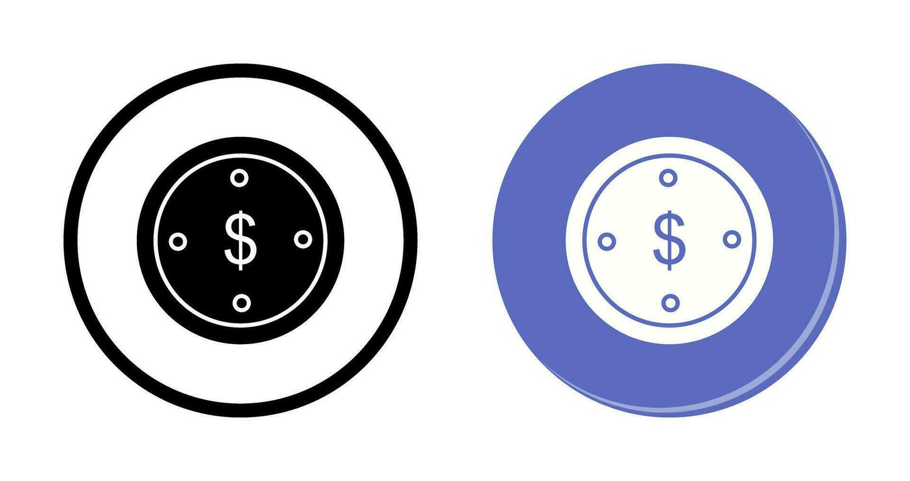 Dollar Coin Vector Icon