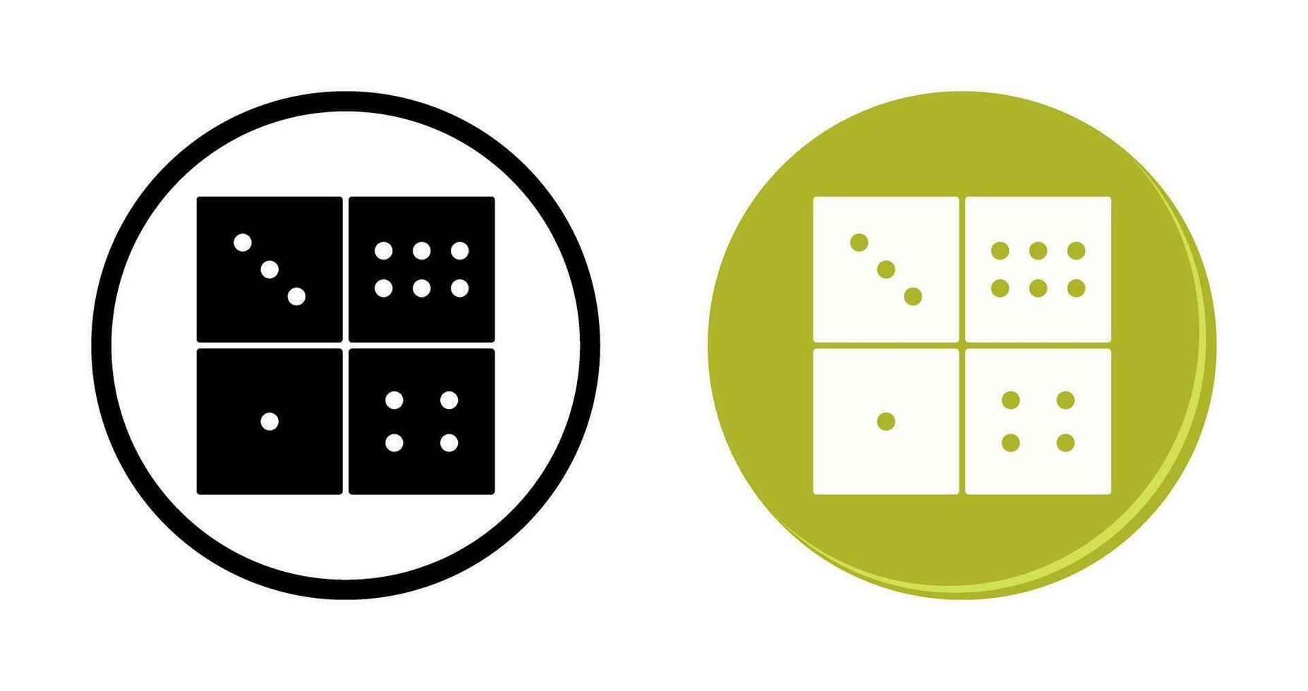Domino Game Vector Icon