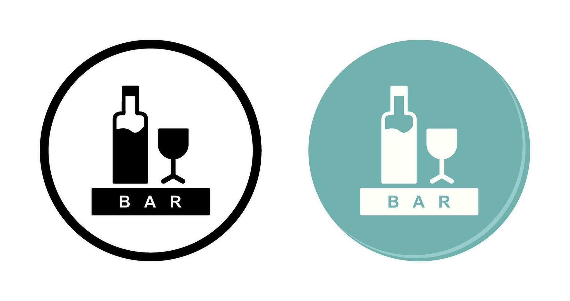 Unique Bar Sign Vector Icon