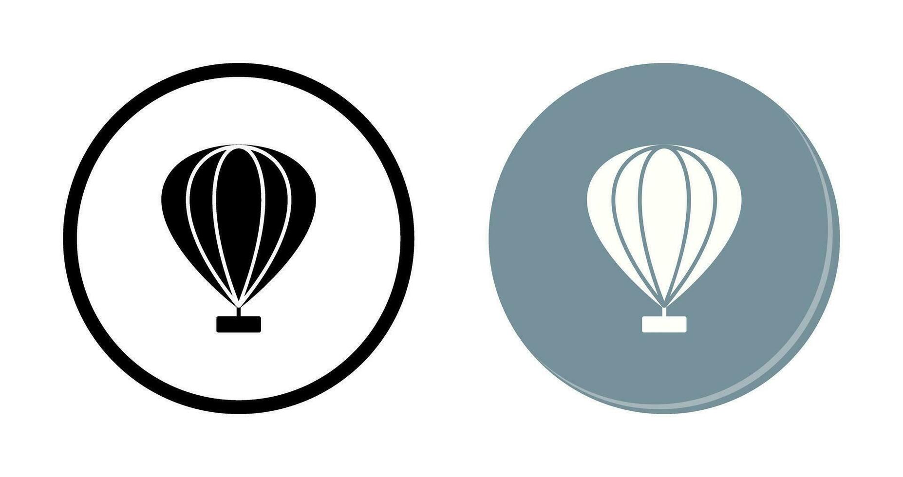 icono de vector de globo de aire caliente