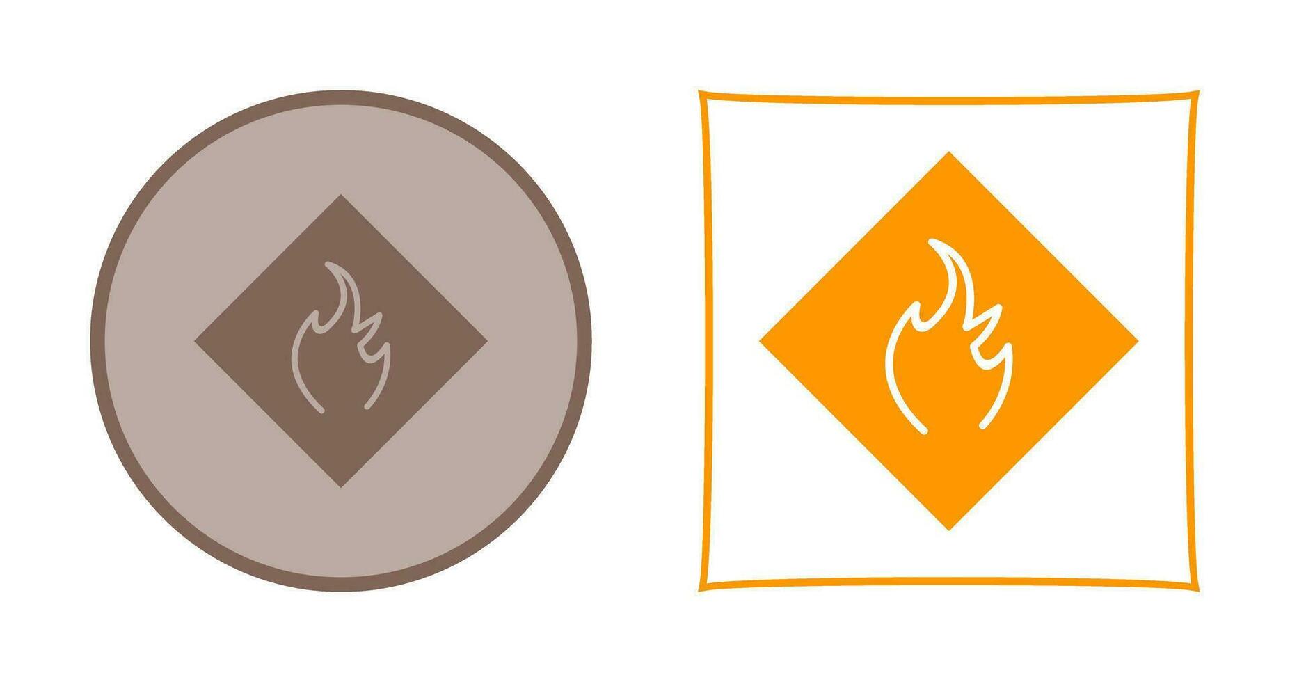 Danger of Flame Vector Icon