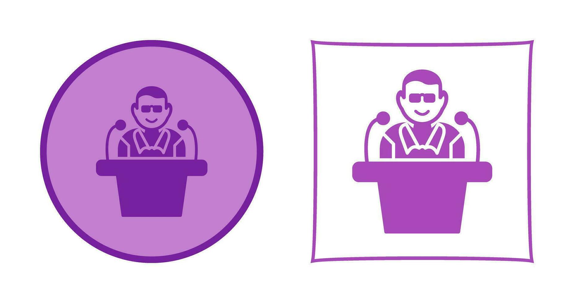 Unique Lecture Vector Icon