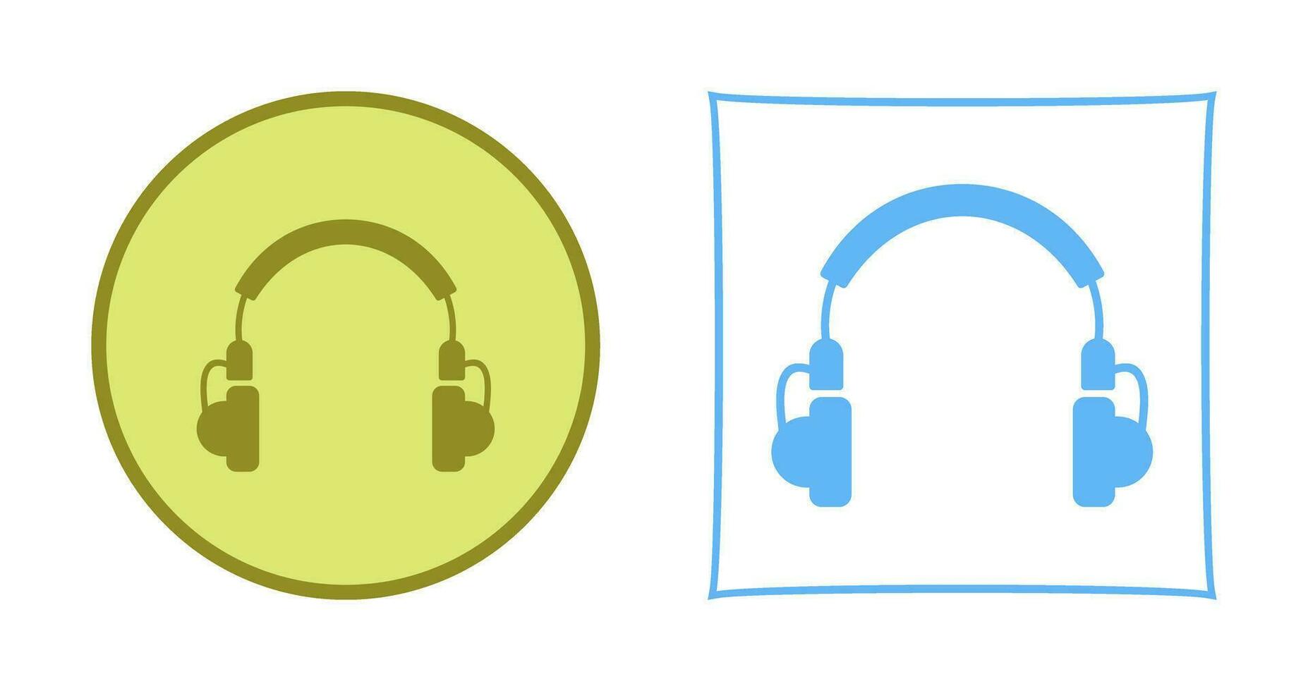 icono de vector de auriculares únicos