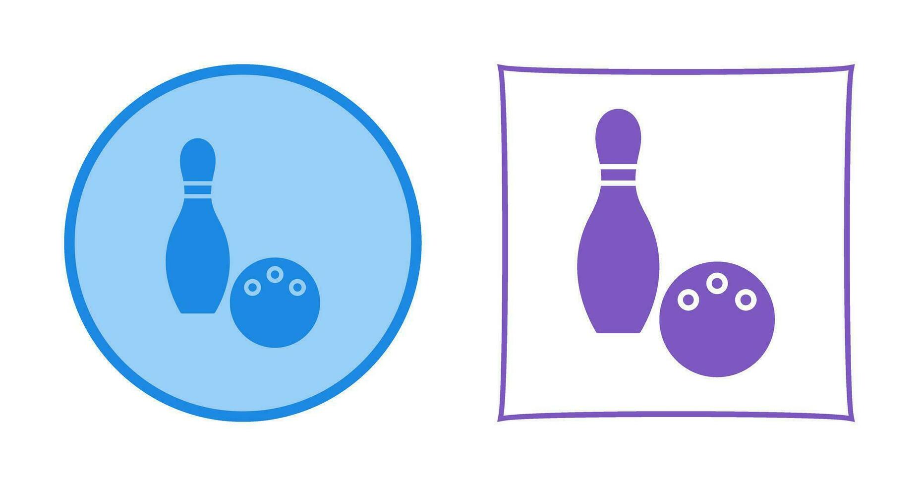 Unique Bowling Vector Icon