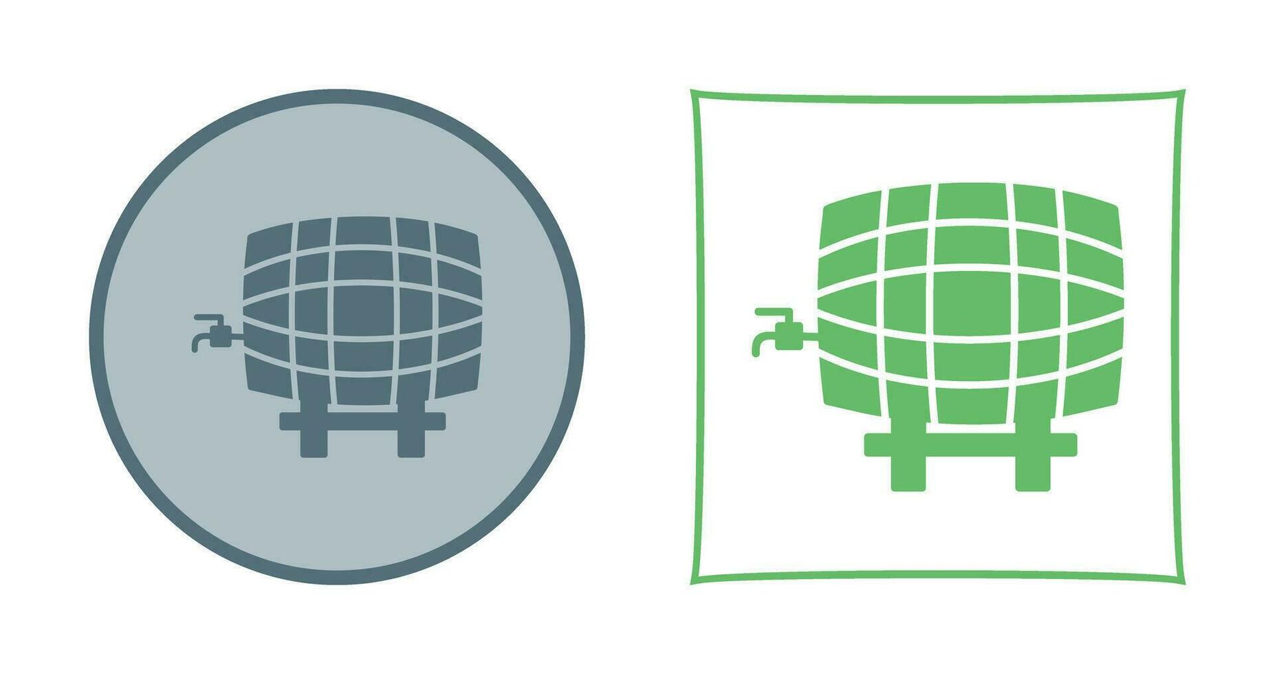 Barrel with Tap Vector Icon