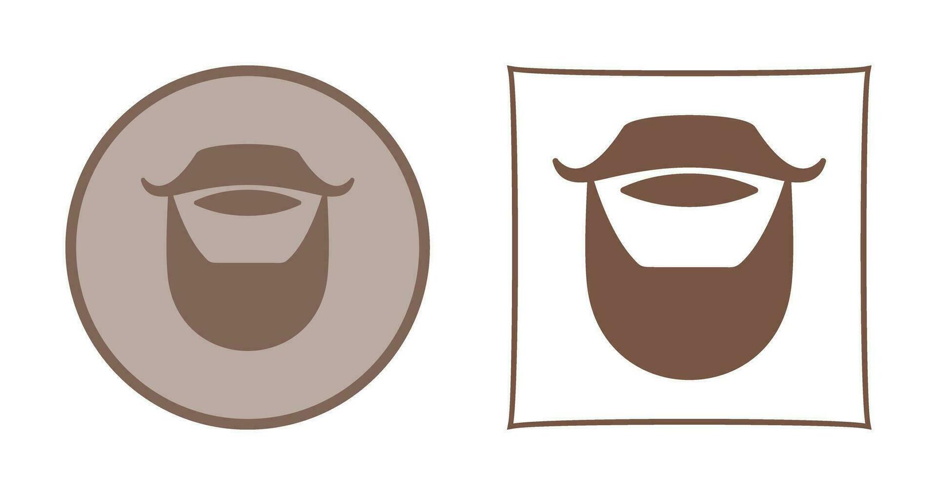 Beard and Moustache Vector Icon