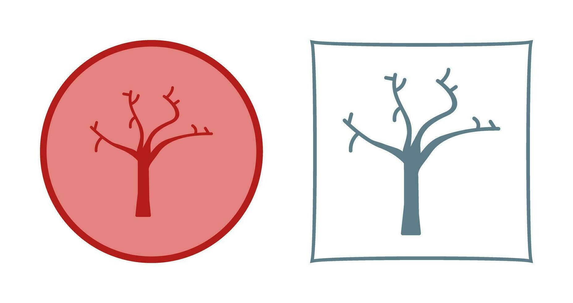 Tree with no Leaves Vector Icon