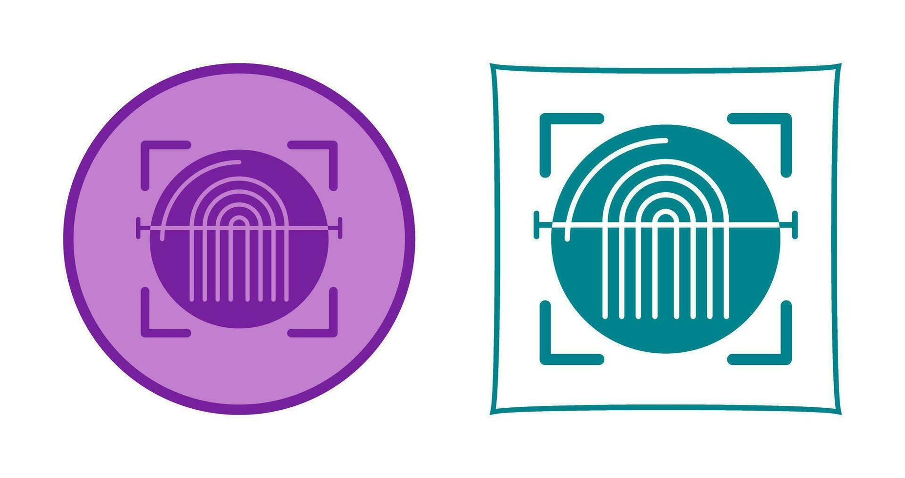 Fingerprint Scanner Vector Icon