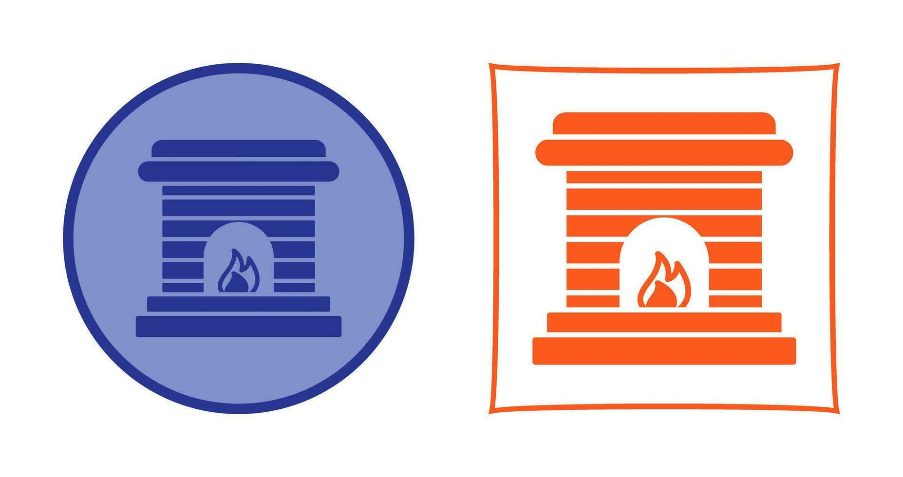 Fireplace Vector Icon
