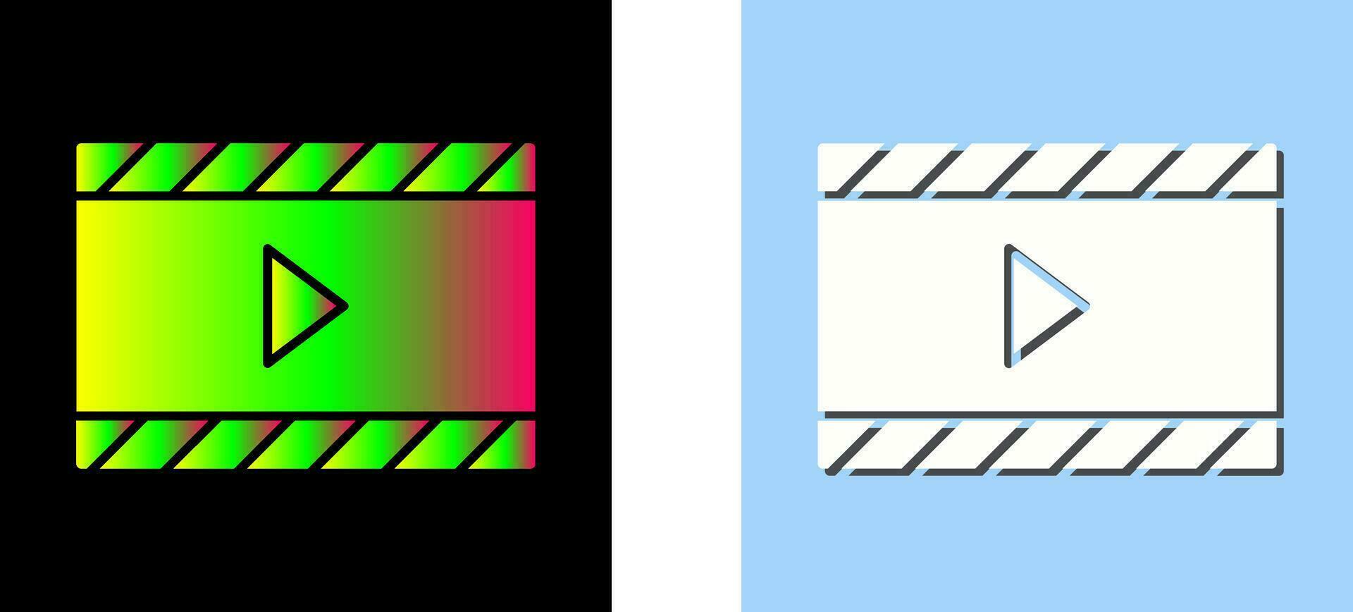 Unique Video and Animation Vector Icon