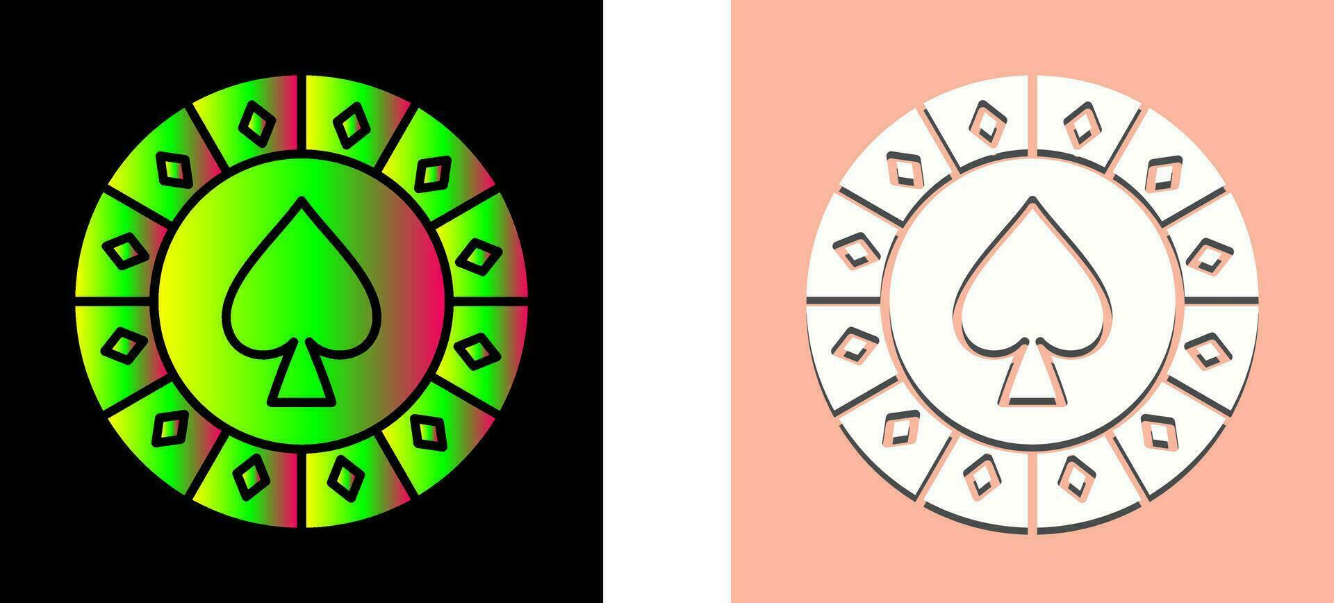 Spade Chip Vector Icon