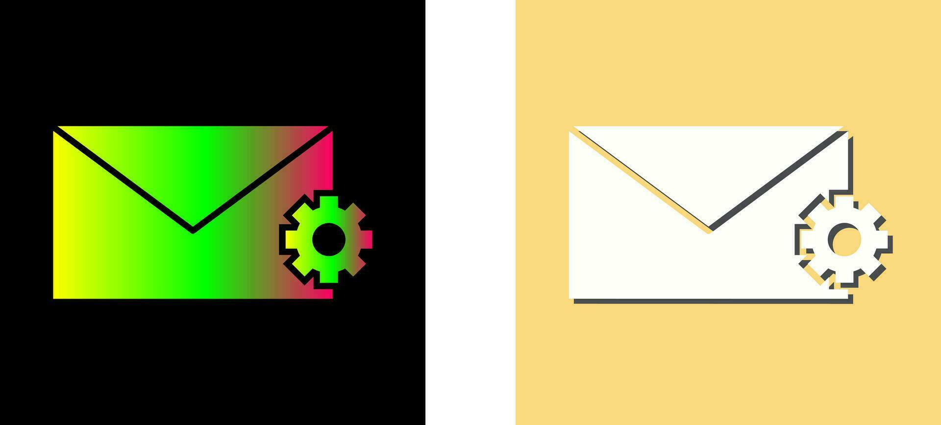 Unique Message Settings Vector Icon
