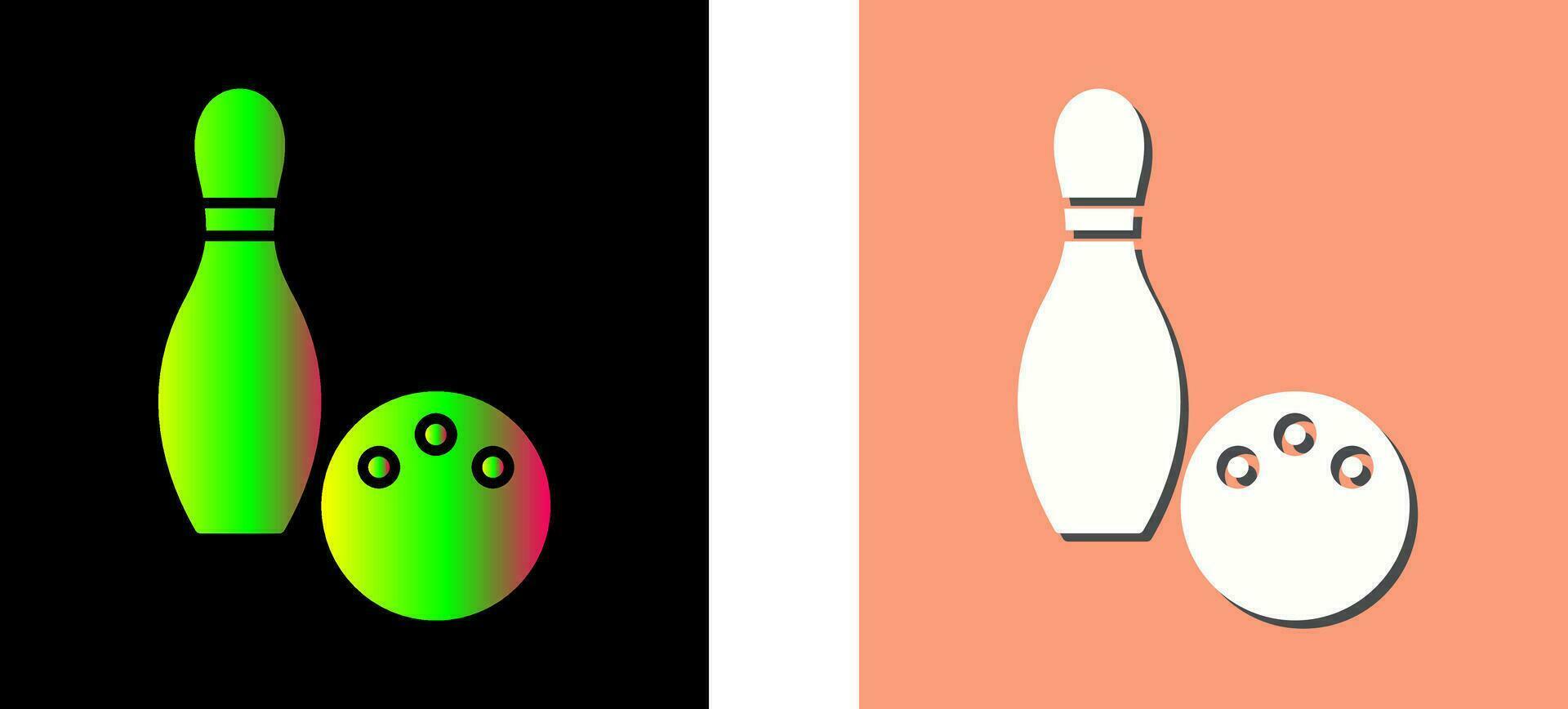 Unique Bowling Vector Icon