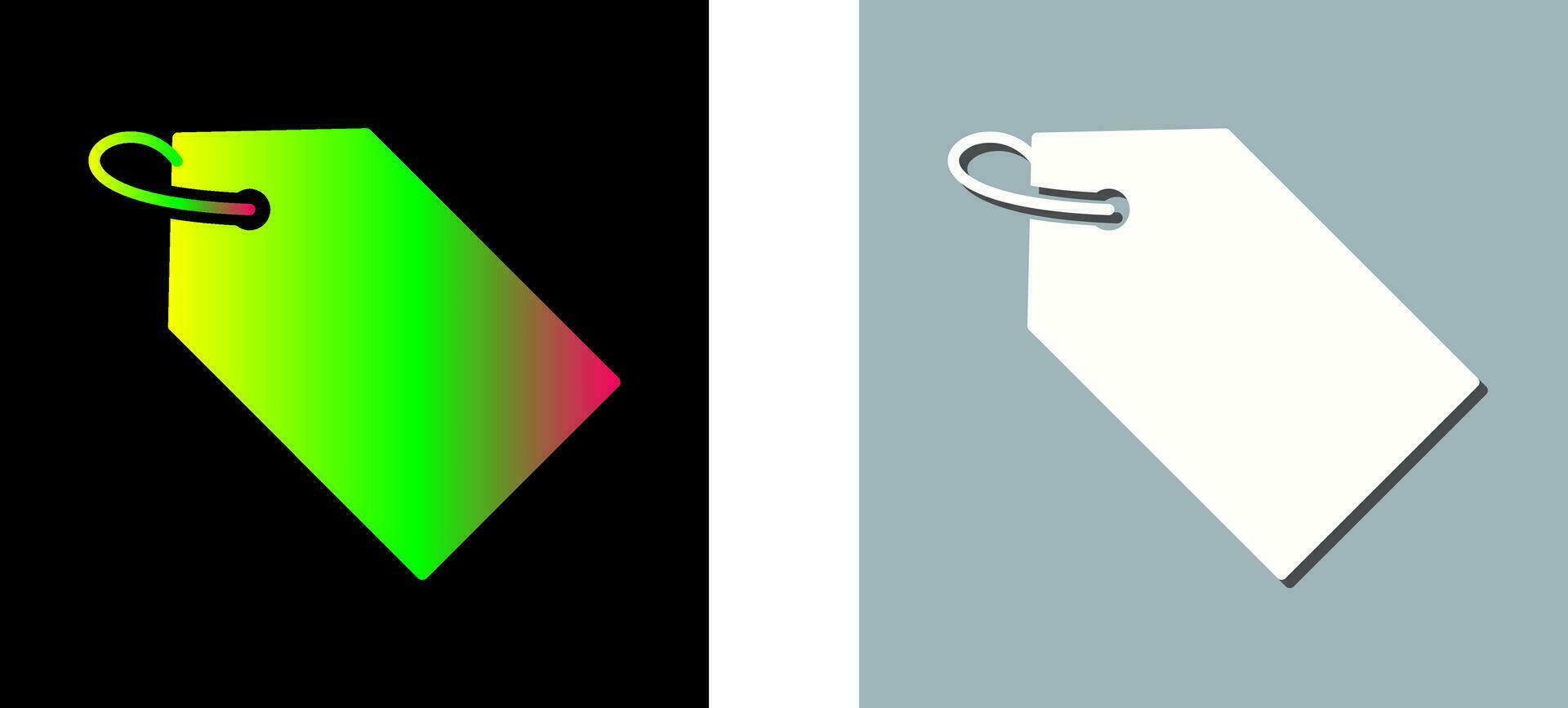 Unique Tag Vector Icon