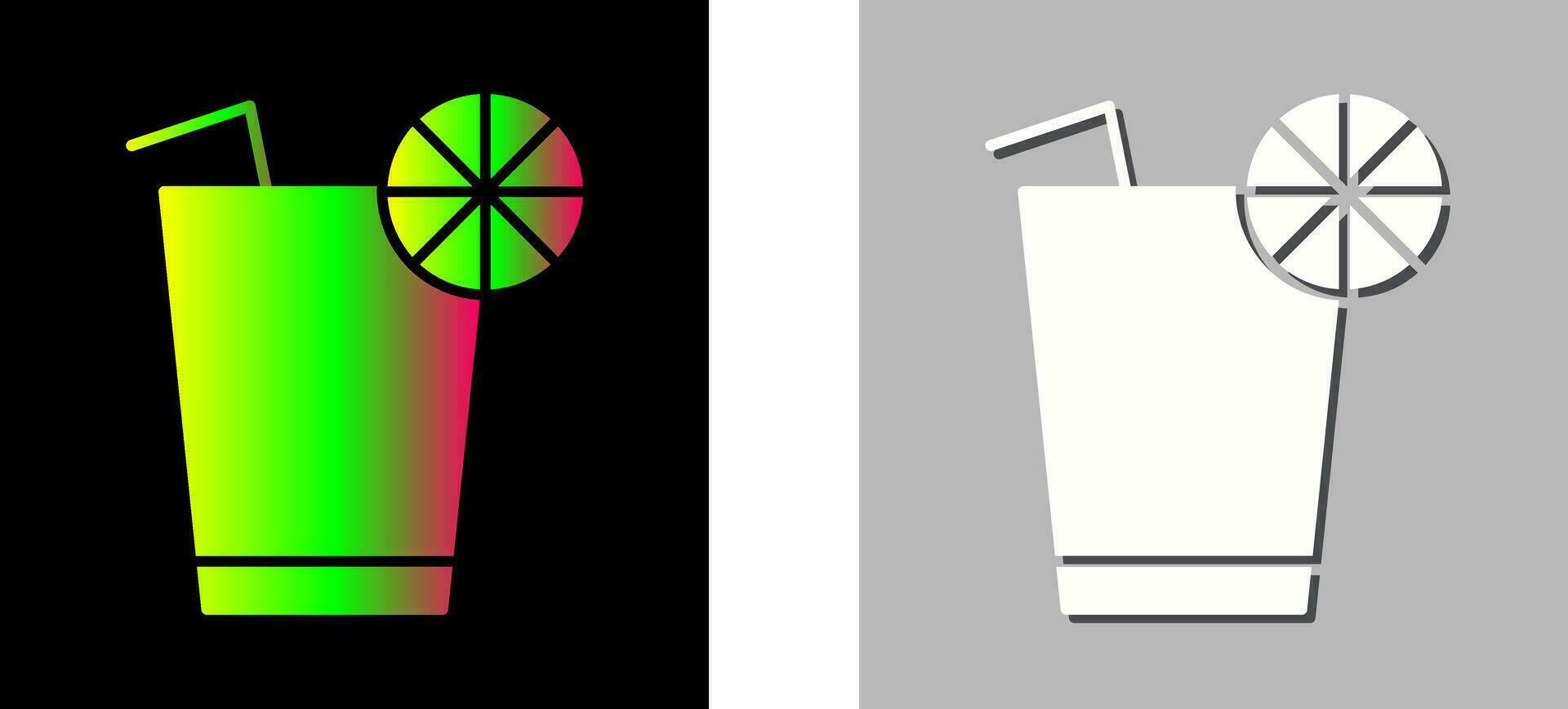 Unique Lemon Juice Vector Icon