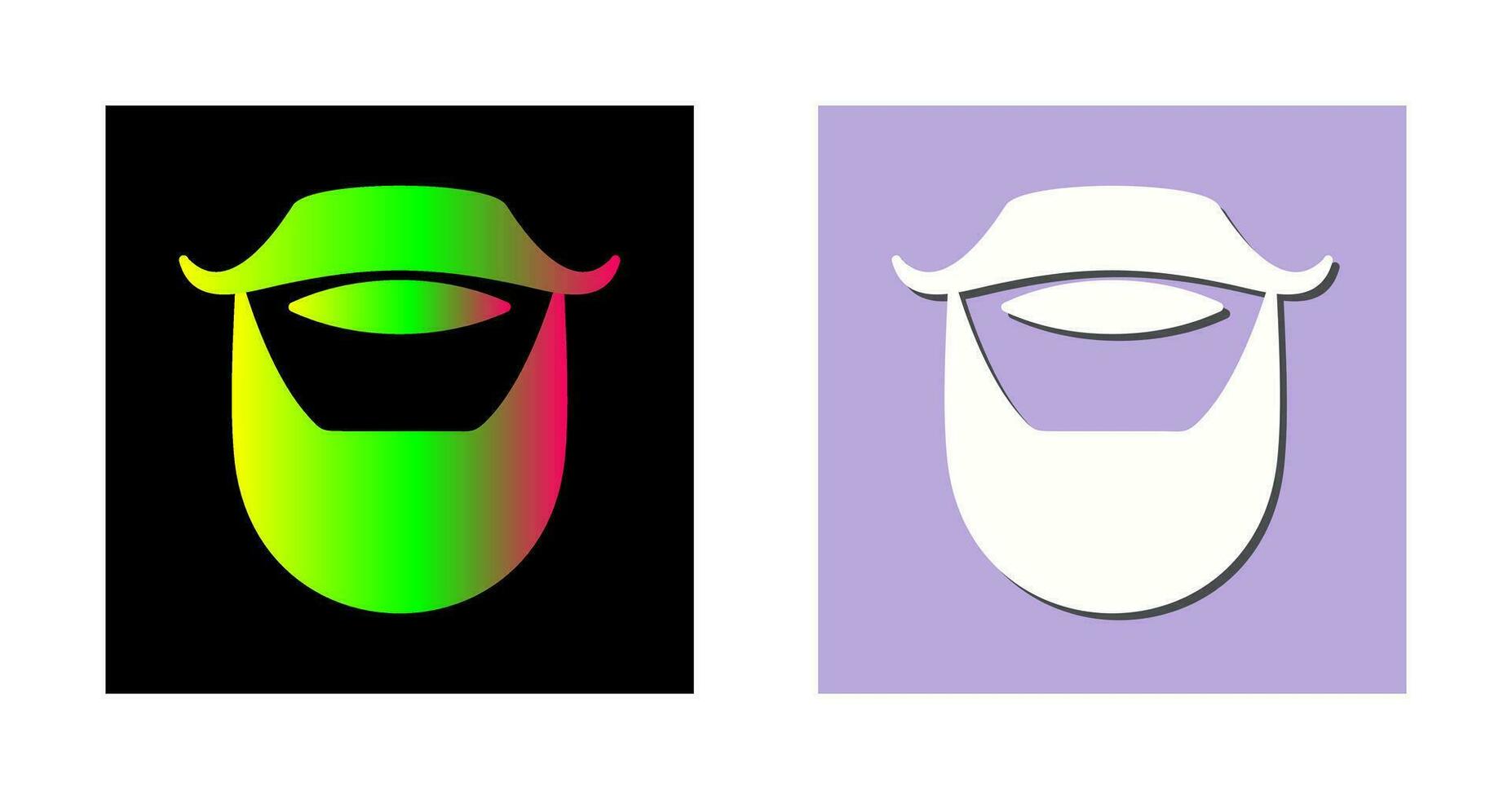 Beard and Moustache Vector Icon