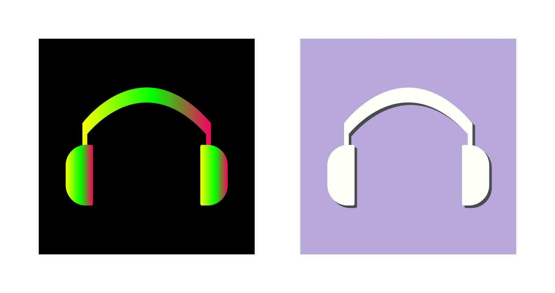 icono de vector de auriculares