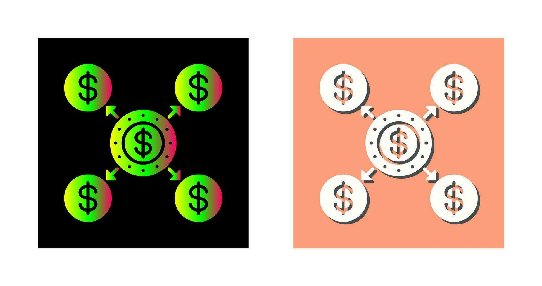 icono de vector de distribución