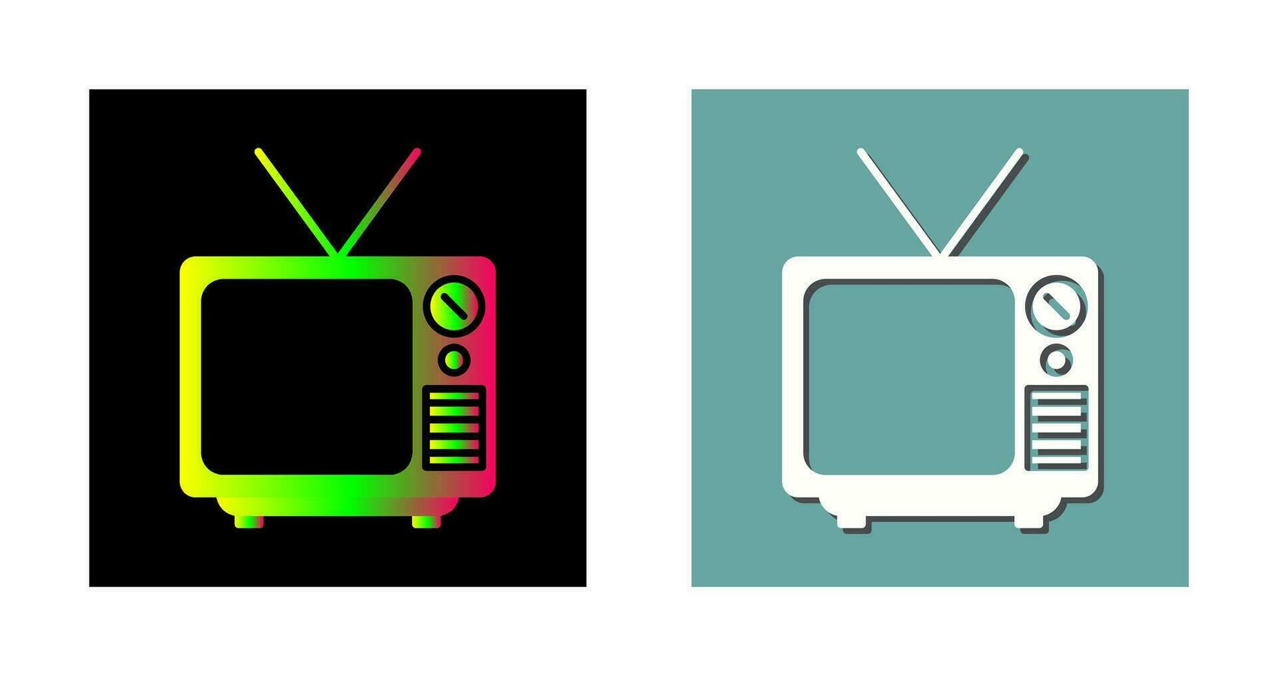 icono de vector de transmisión de televisión