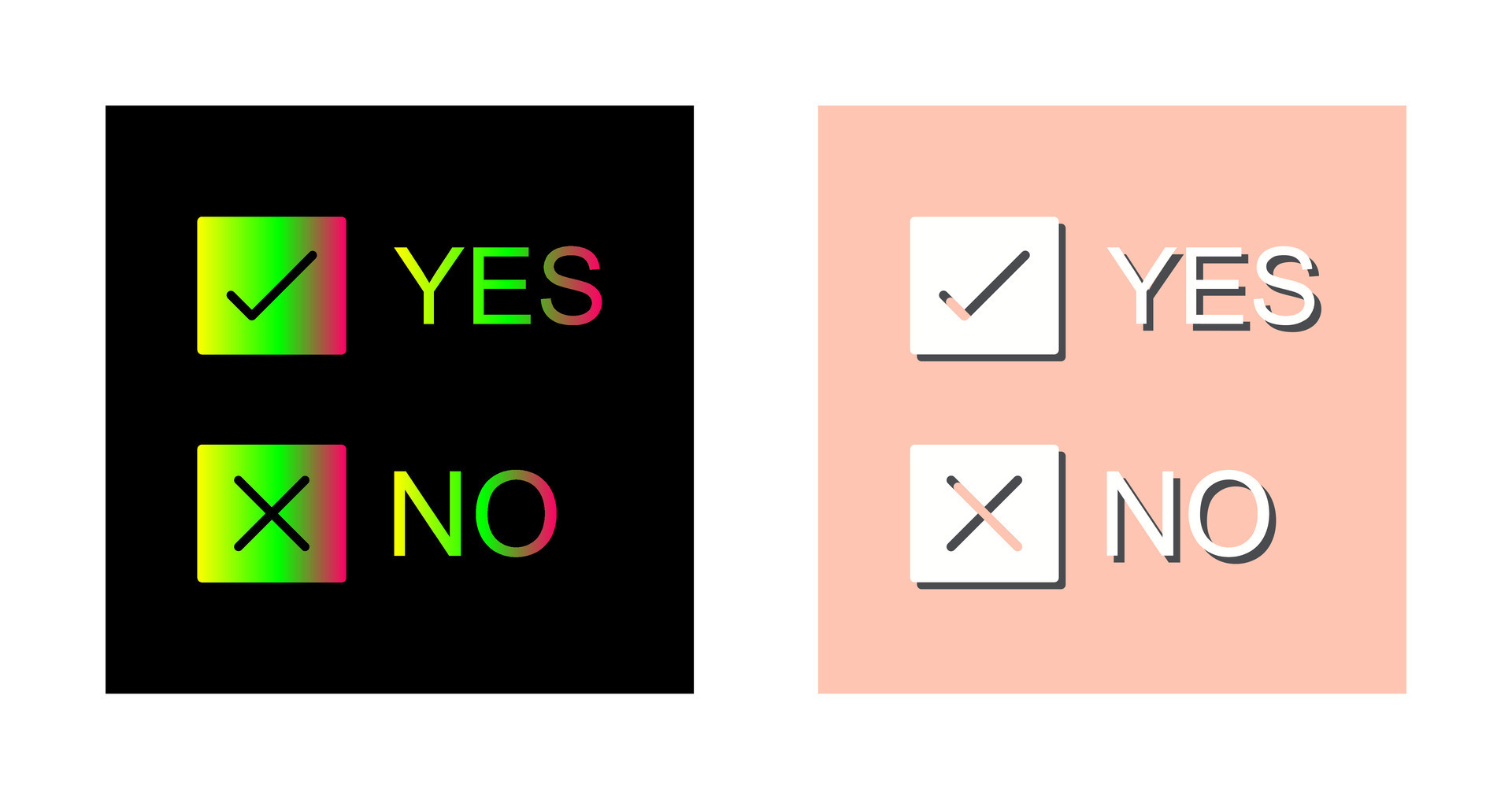 Yes No Option Vector Icon 31495772 Vector Art at Vecteezy