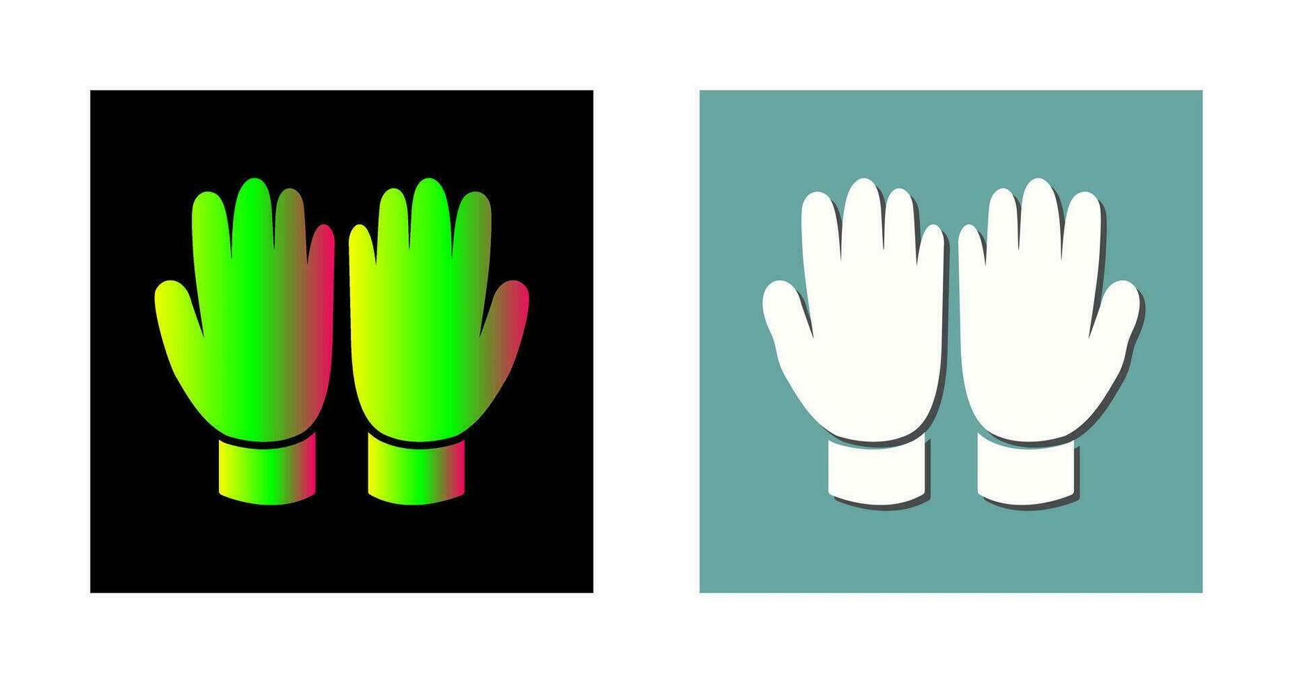 icono de vector de guantes de jardinería