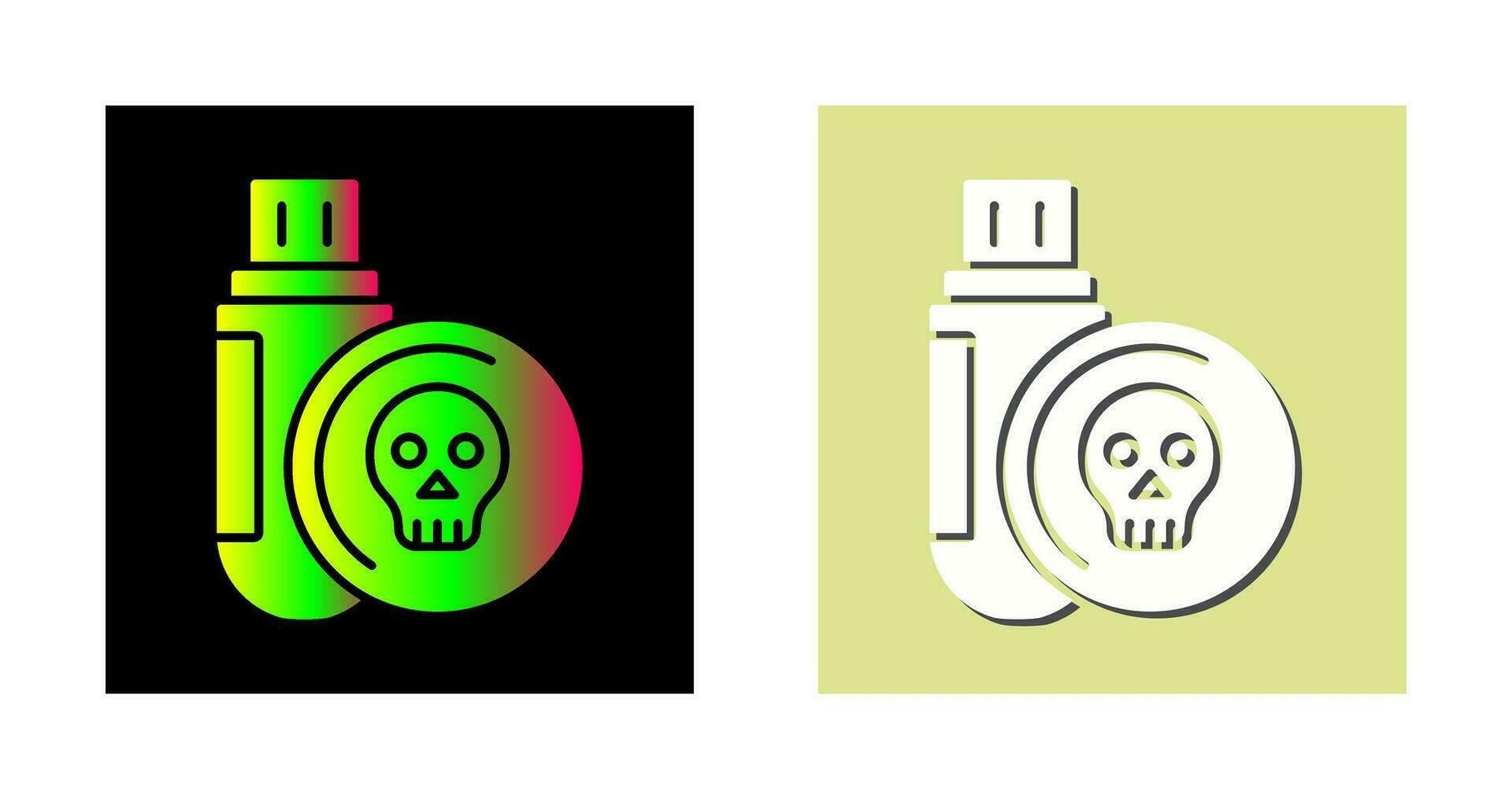 Infected Usb Drive Vector Icon