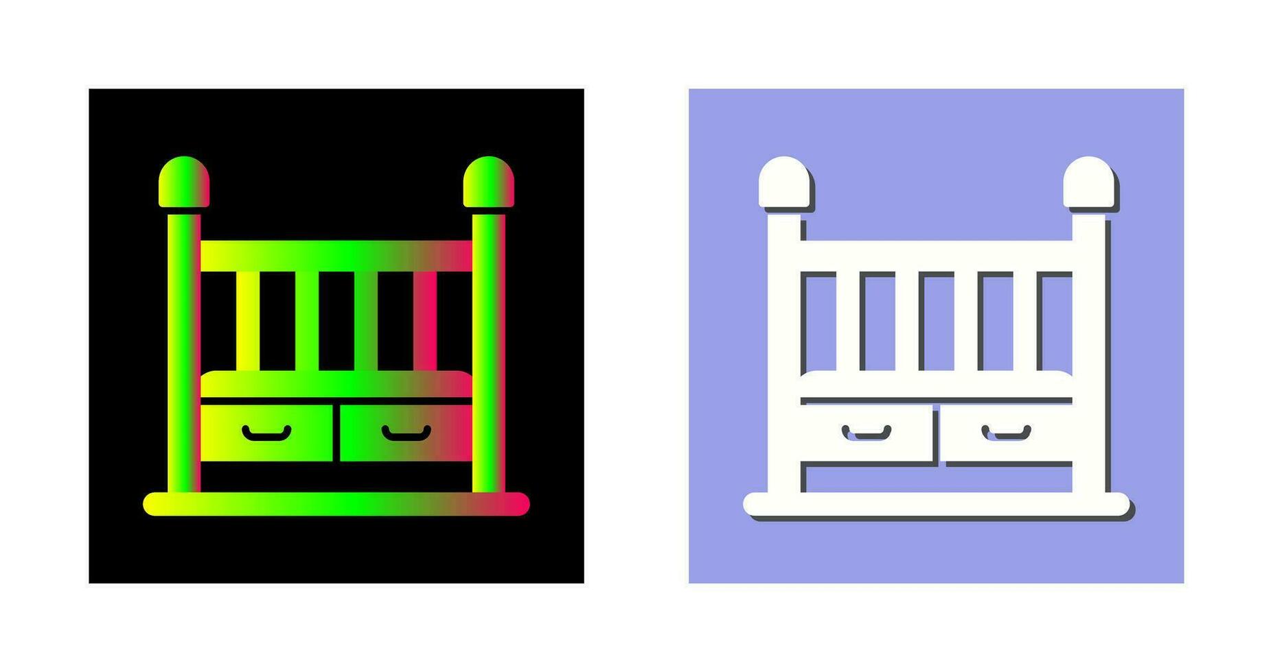 Baby Crib Vector Icon