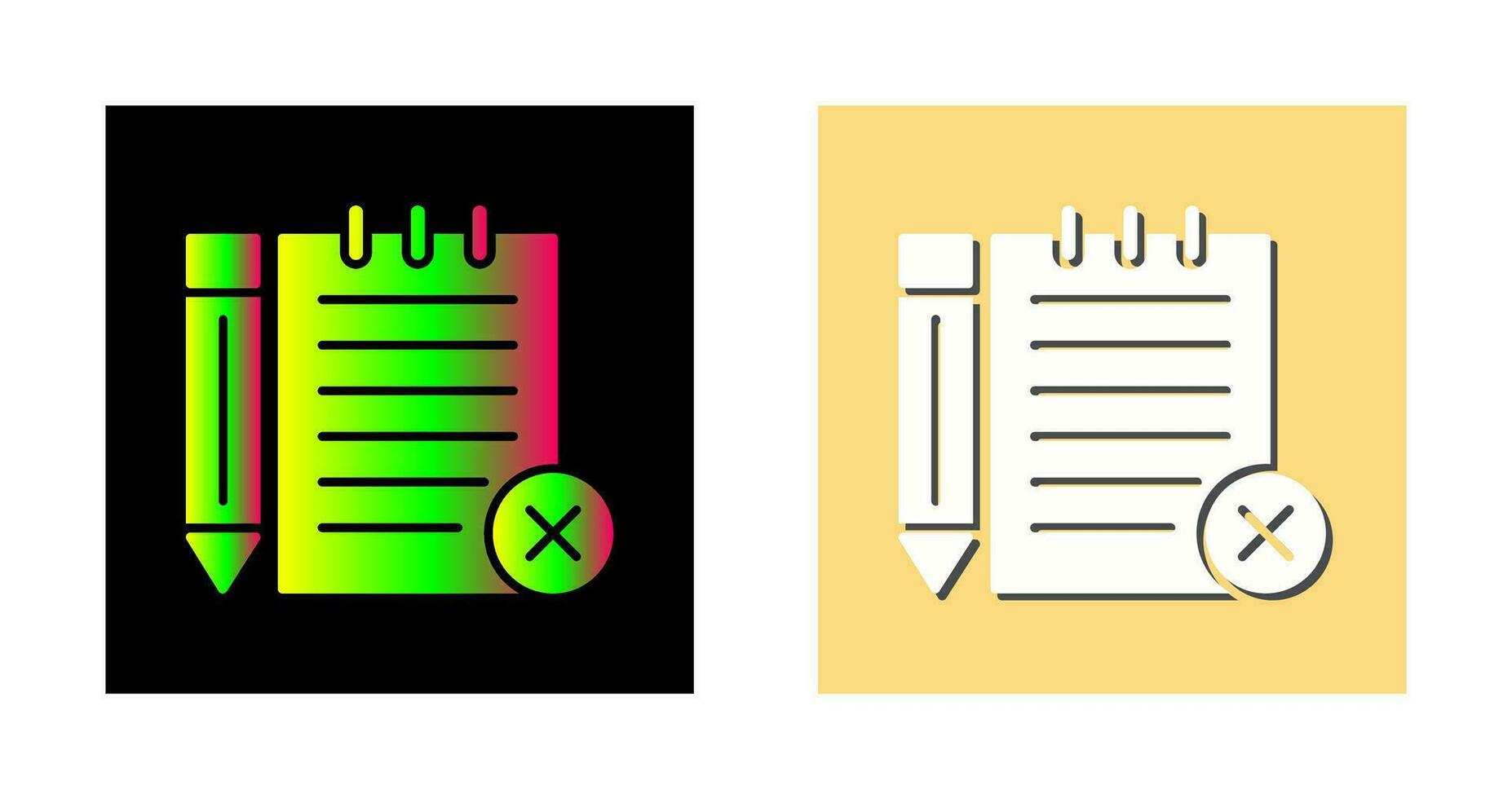 Unchecked Notes Vector Icon